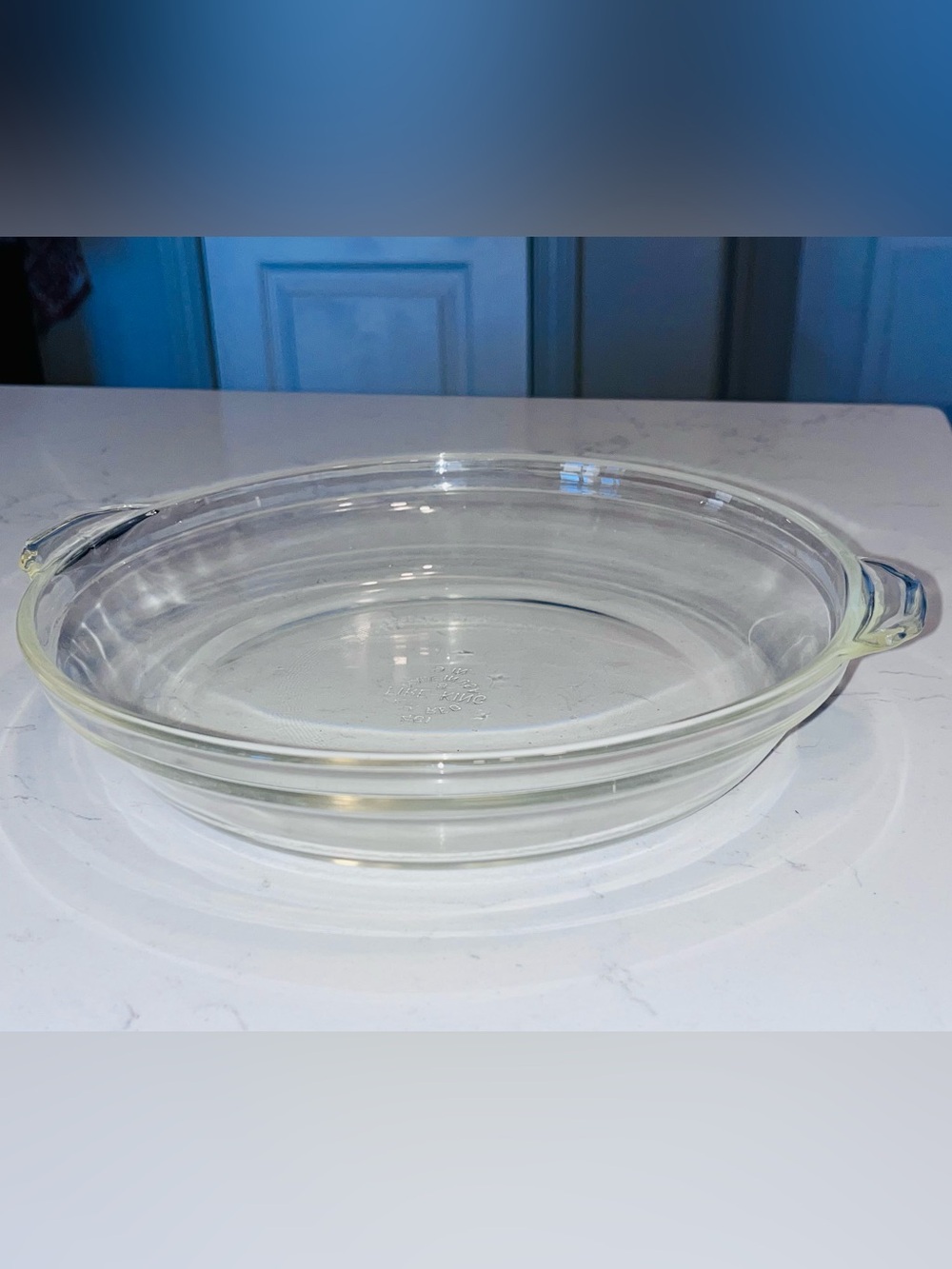 Vintage 1950’s Anchor Hocking Fire King Pie Dish Plate #461 with handles 9”
